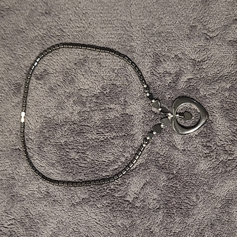 Heart necklace.